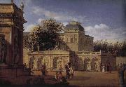 Baroque palace courtyard